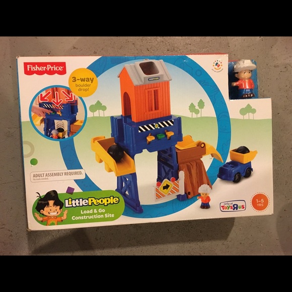 Fisher-Price Other Little People Load Go Construction Site New